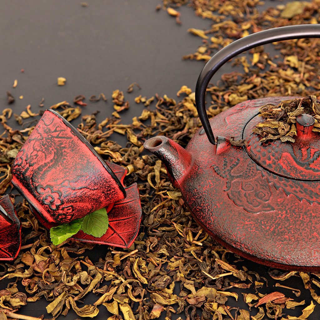 Обои чай, чайник, чашки, традиции, чайные листья, tea, kettle, cup, tradition, tea leaves разрешение 1920x1080 Загрузить