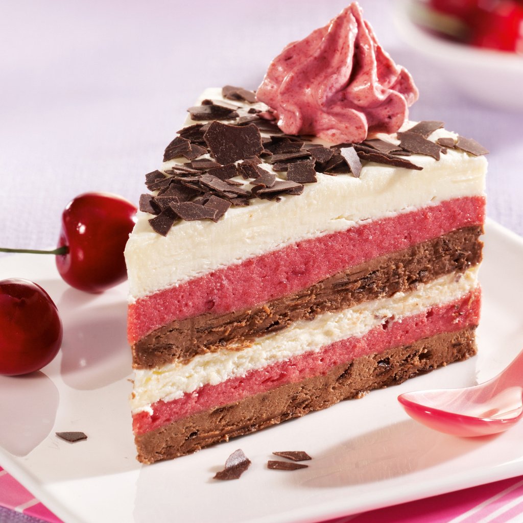 Обои вишня, шоколад, сладкое, торт, десерт, пирожное, крем, cherry, chocolate, sweet, cake, dessert, cream разрешение 1920x1200 Загрузить