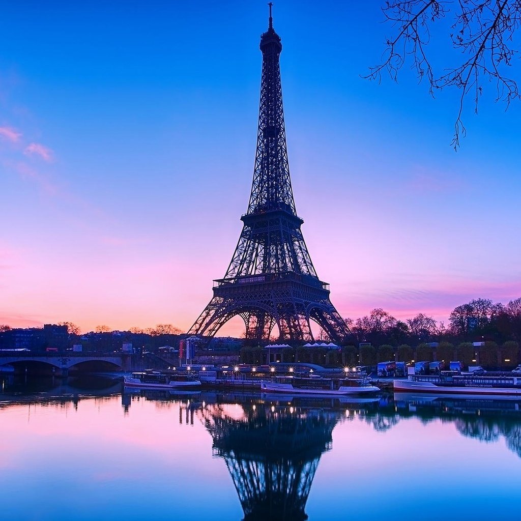 Обои париж, набережная, франция, эйфелева башня, paris, promenade, france, eiffel tower разрешение 1920x1080 Загрузить