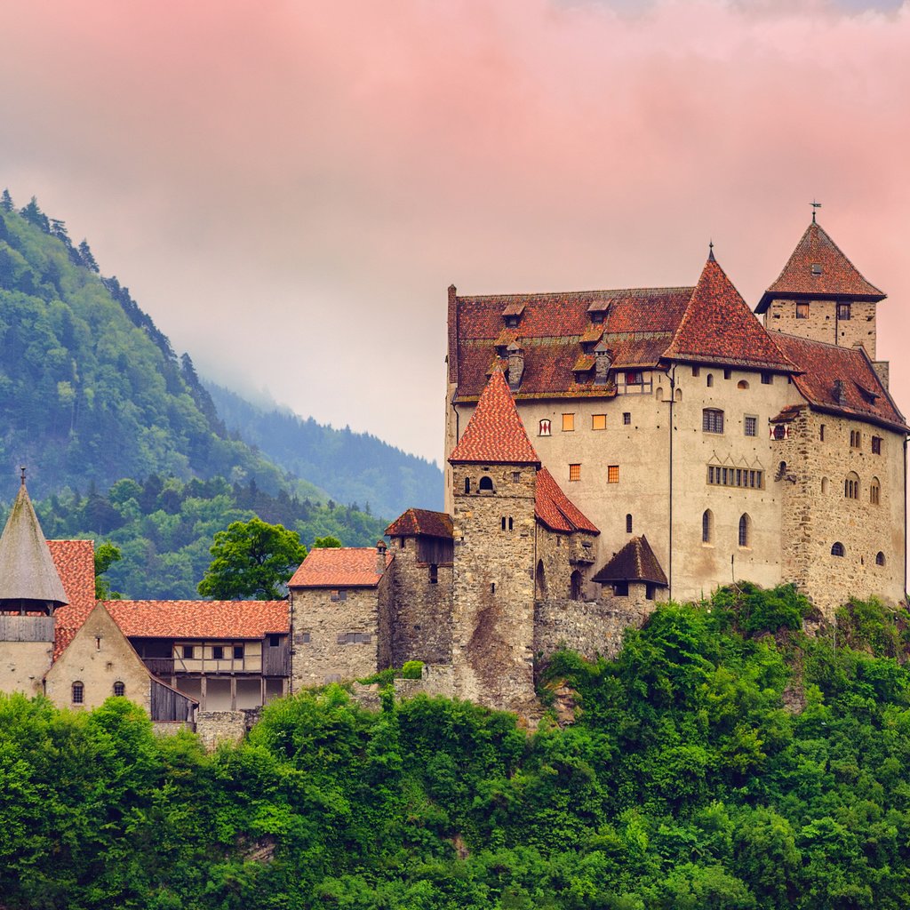 Обои замок, германия, лихтенштейн, замок гутенберг, burg gutenberg, castle, germany, liechtenstein разрешение 3840x2400 Загрузить