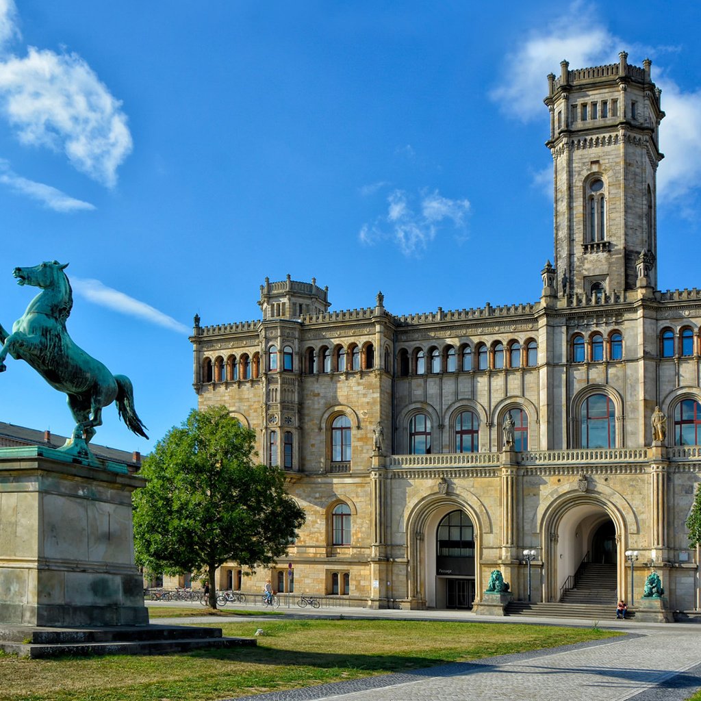 Обои архитектура, здание, германия, университет, ганновер, architecture, the building, germany, university, hanover разрешение 1920x1200 Загрузить