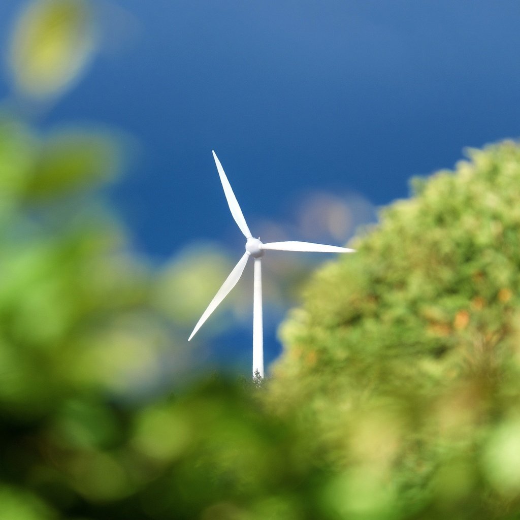 Обои небо, природа, размытость, ветряк, ветряная турбина, the sky, nature, blur, windmill, wind turbine разрешение 4896x3236 Загрузить