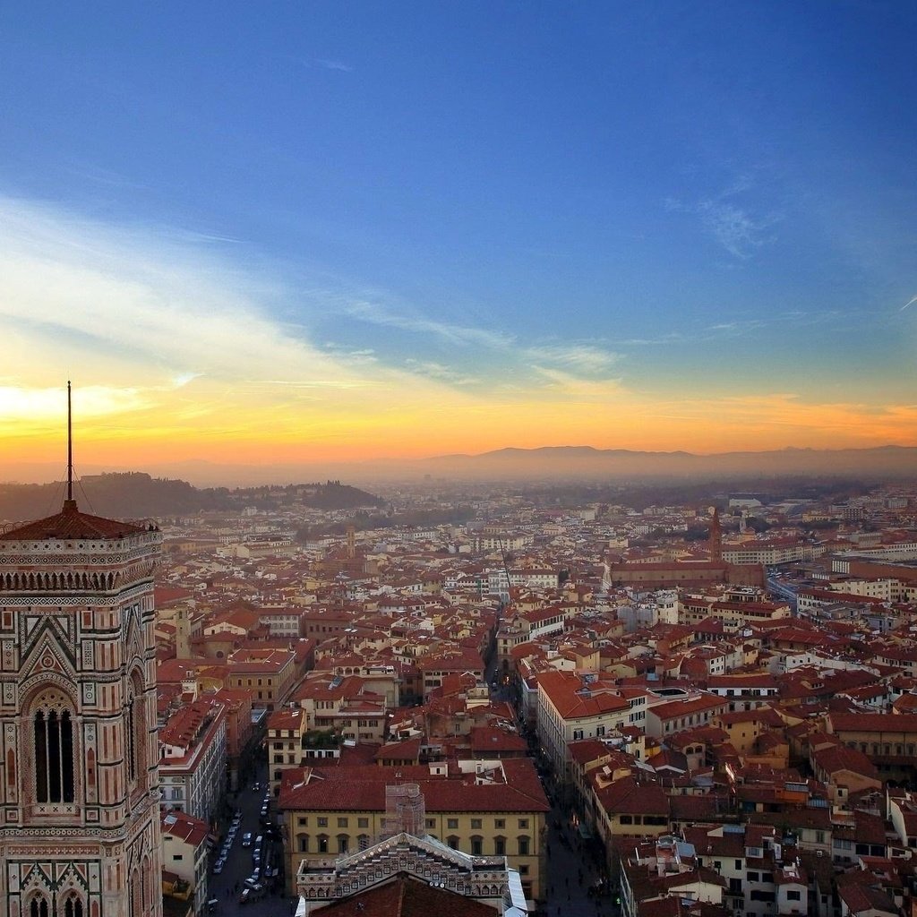 Обои панорама, город, италия, флоренция, panorama, the city, italy, florence разрешение 1920x1260 Загрузить