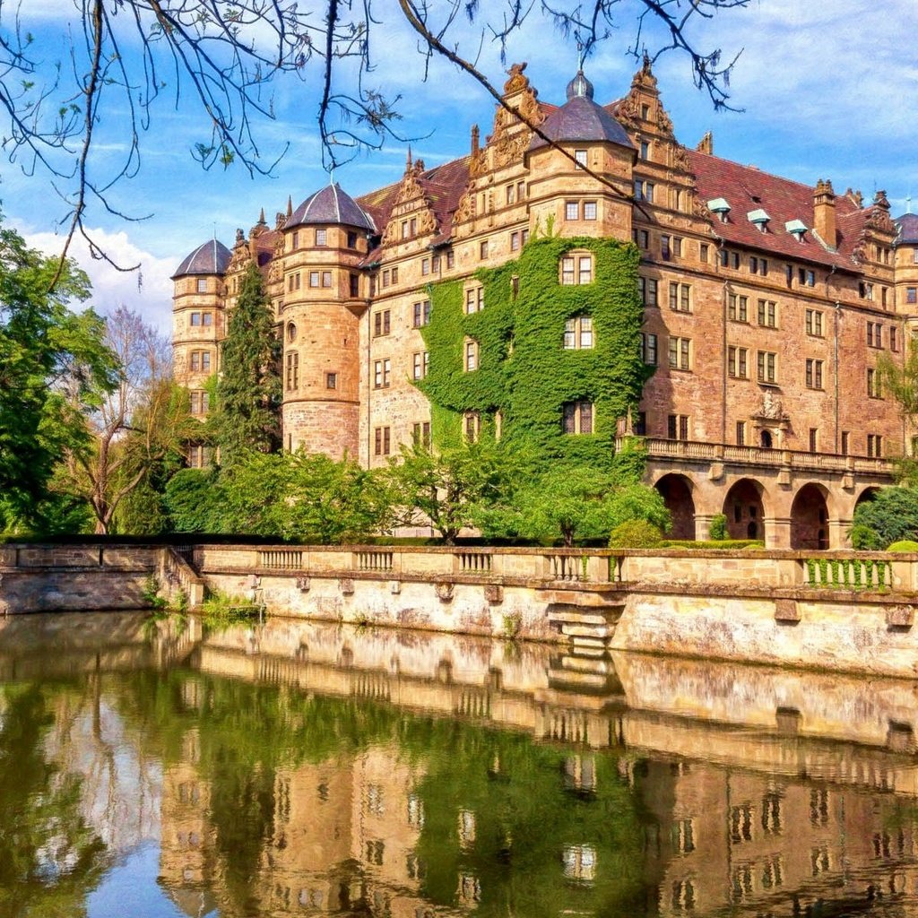 Обои мост, замок, германия, нойенштайн, замок нойенштайн, bridge, castle, germany, neuenstein, castle neuenstein разрешение 1920x1200 Загрузить