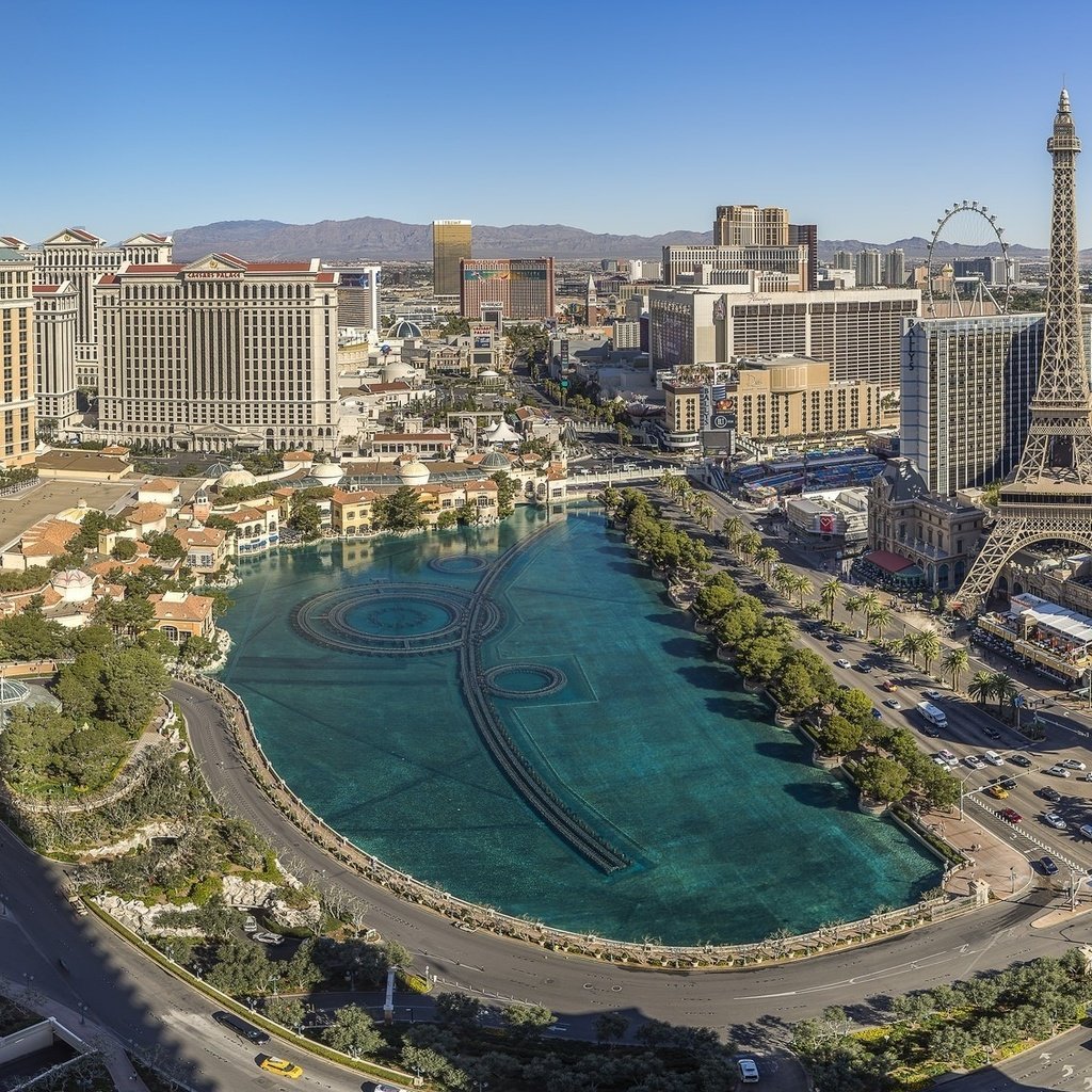 Обои панорама, город, сша, лас-вегас, panorama, the city, usa, las vegas разрешение 2048x1132 Загрузить