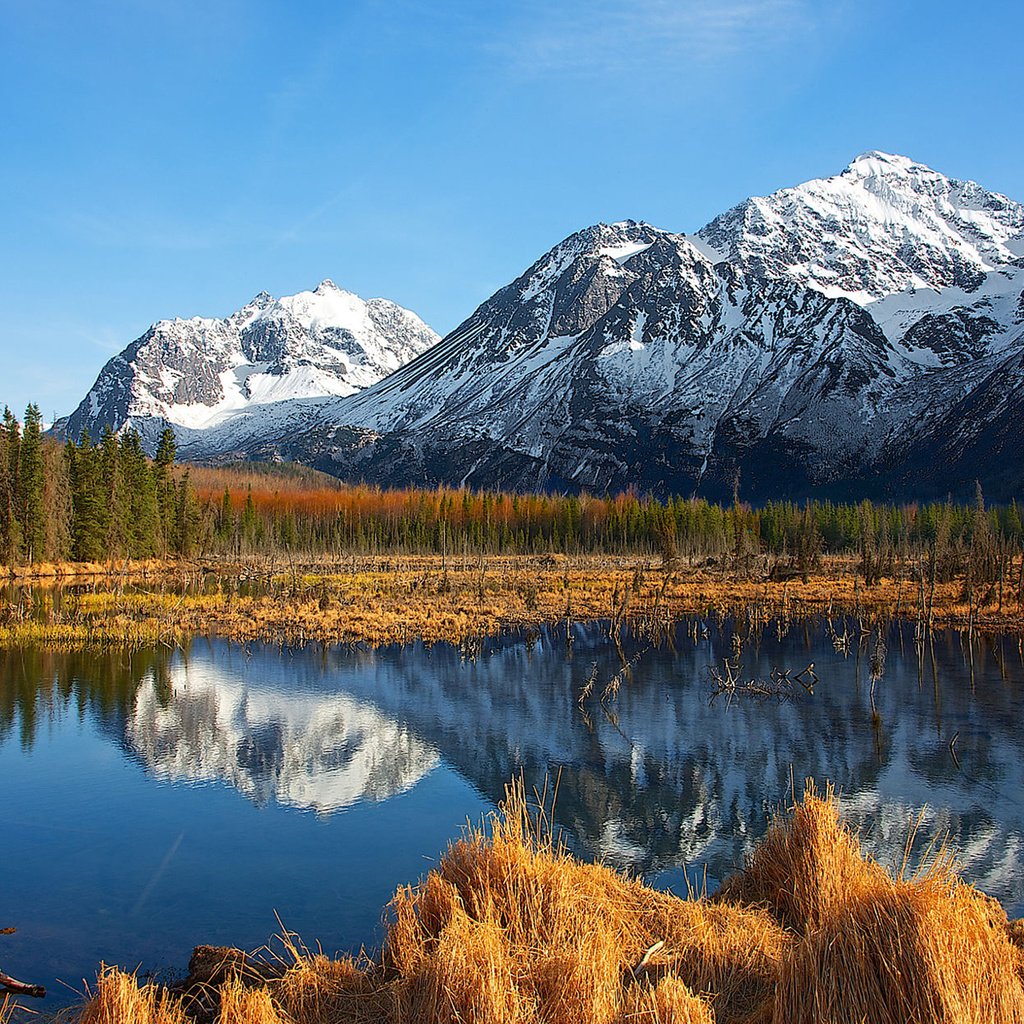 Обои озеро, горы, природа, лес, отражение, пейзаж, осень, lake, mountains, nature, forest, reflection, landscape, autumn разрешение 1920x1200 Загрузить