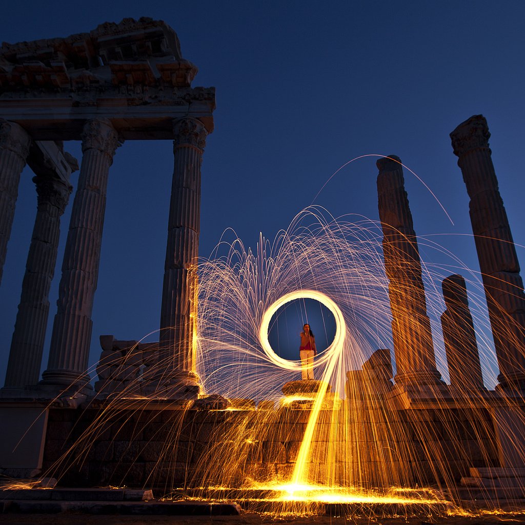 Обои небо, город, руины, греция, храм посейдона, the sky, the city, ruins, greece, temple of poseidon разрешение 5000x3512 Загрузить