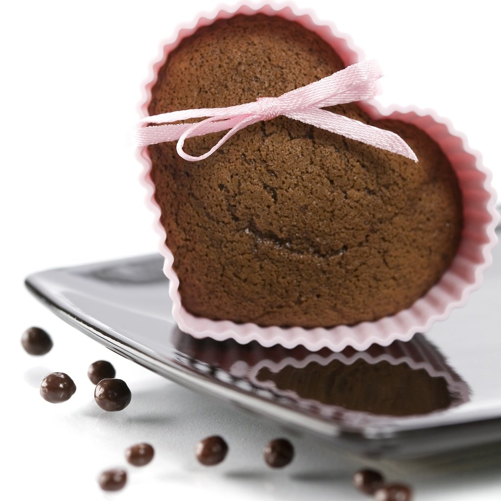 Обои сердце, шоколад, кекс, heart, chocolate, cupcake разрешение 4000x4365 Загрузить