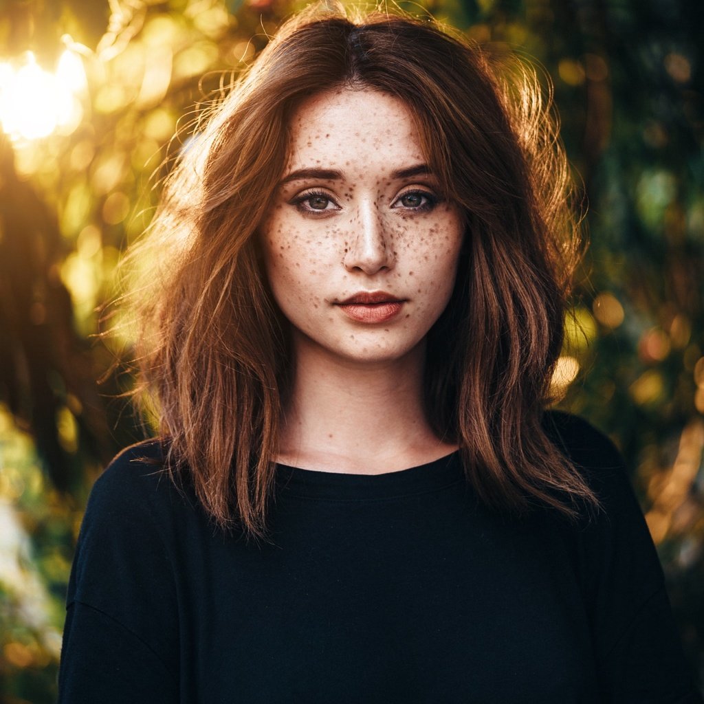 Обои девушка, взгляд, волосы, лицо, веснушки, felix barjou, girl, look, hair, face, freckles разрешение 2048x1366 Загрузить