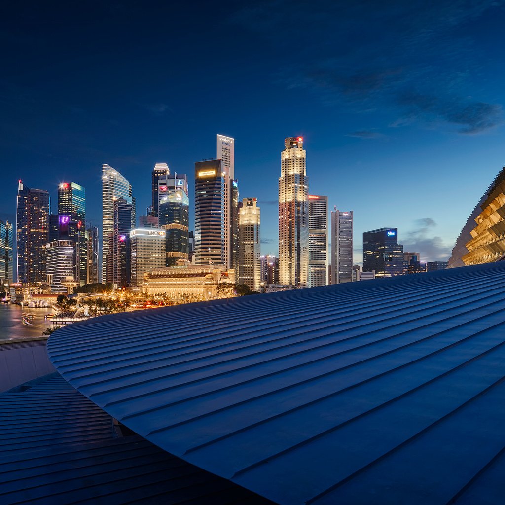 Обои азия, небоскребы, архитектура, крыша, сингапур, городской пейзаж, jonathan danker, asia, skyscrapers, architecture, roof, singapore, the urban landscape разрешение 1920x1280 Загрузить