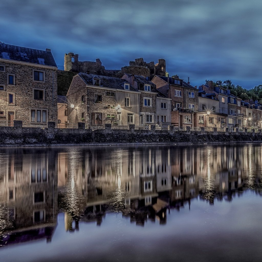 Обои река, отражение, дома, бельгия, ла-рош-ан-арден, river, reflection, home, belgium, la roche-en-ardenne разрешение 2048x1287 Загрузить