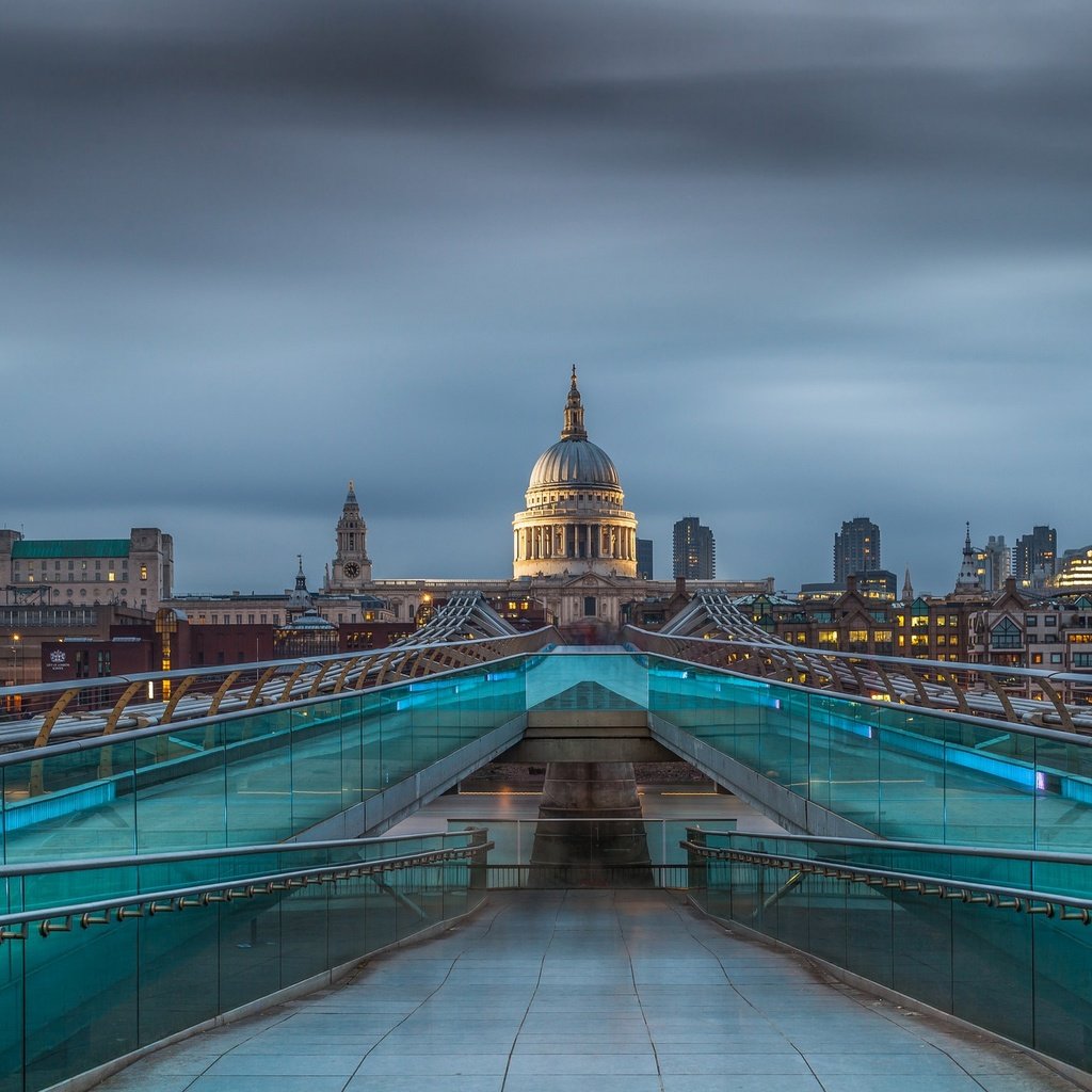 Обои мост, лондон, англия, мост тысячелетия, мост миллениум, bridge, london, england, millennium bridge, millenium bridge разрешение 2048x1365 Загрузить