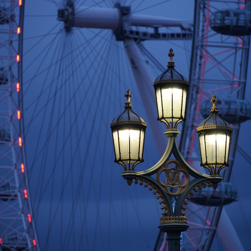 Обои лондон, колесо обозрения, англия, фонарь, лондонский глаз, london, ferris wheel, england, lantern, the london eye разрешение 2400x1600 Загрузить