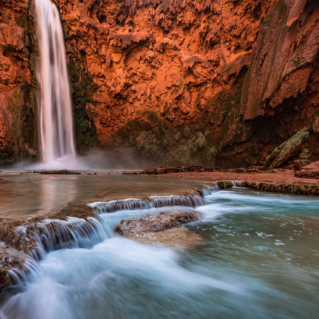 Обои река, природа, пейзаж, водопад, каньон, michael wilson, river, nature, landscape, waterfall, canyon разрешение 3840x2400 Загрузить