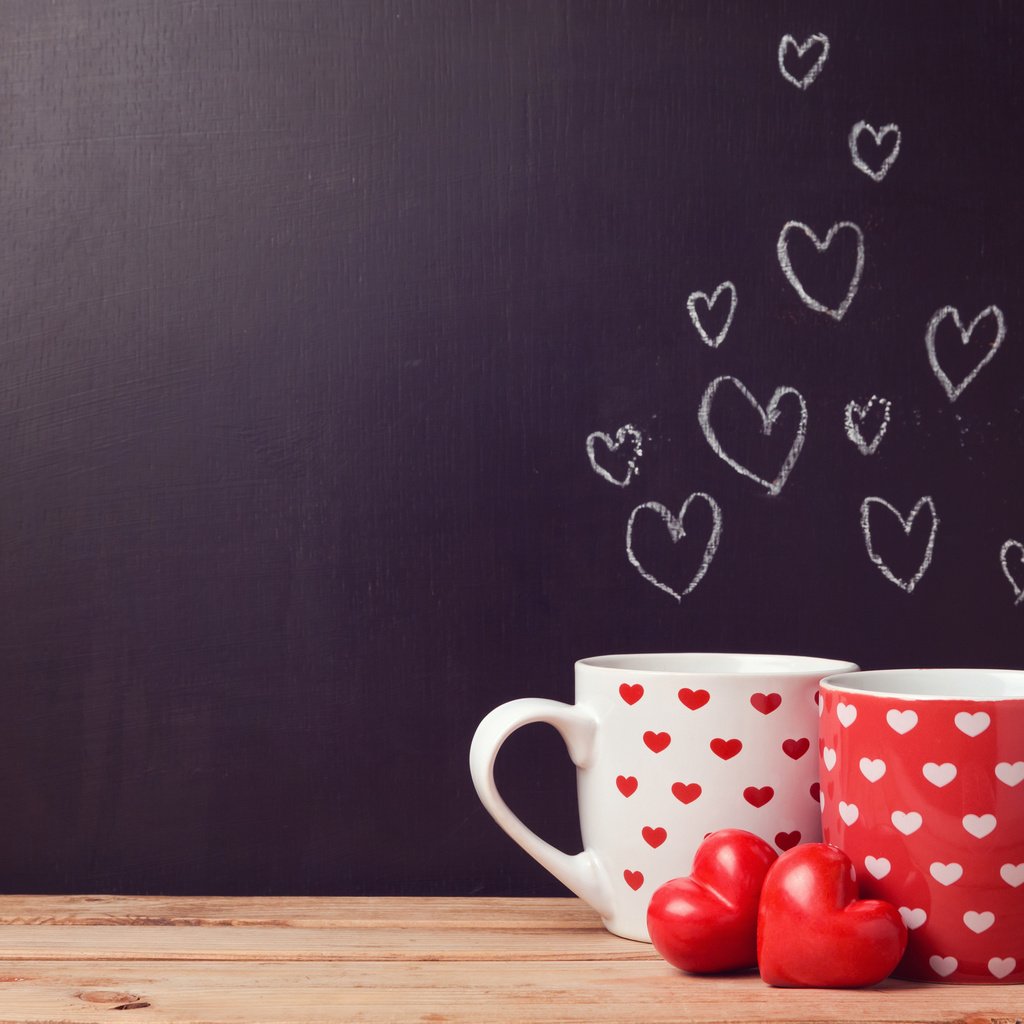 Обои кофе, кружки, любовь, чай, сердечки, coffee, mugs, love, tea, hearts разрешение 3840x2400 Загрузить