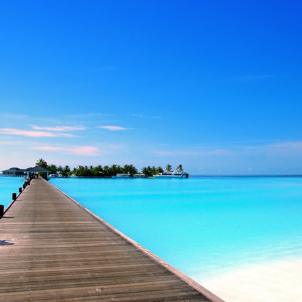 Обои море, пляж, яхты, остров, тропики, мальдивы, sea, beach, yachts, island, tropics, the maldives разрешение 5120x3200 Загрузить