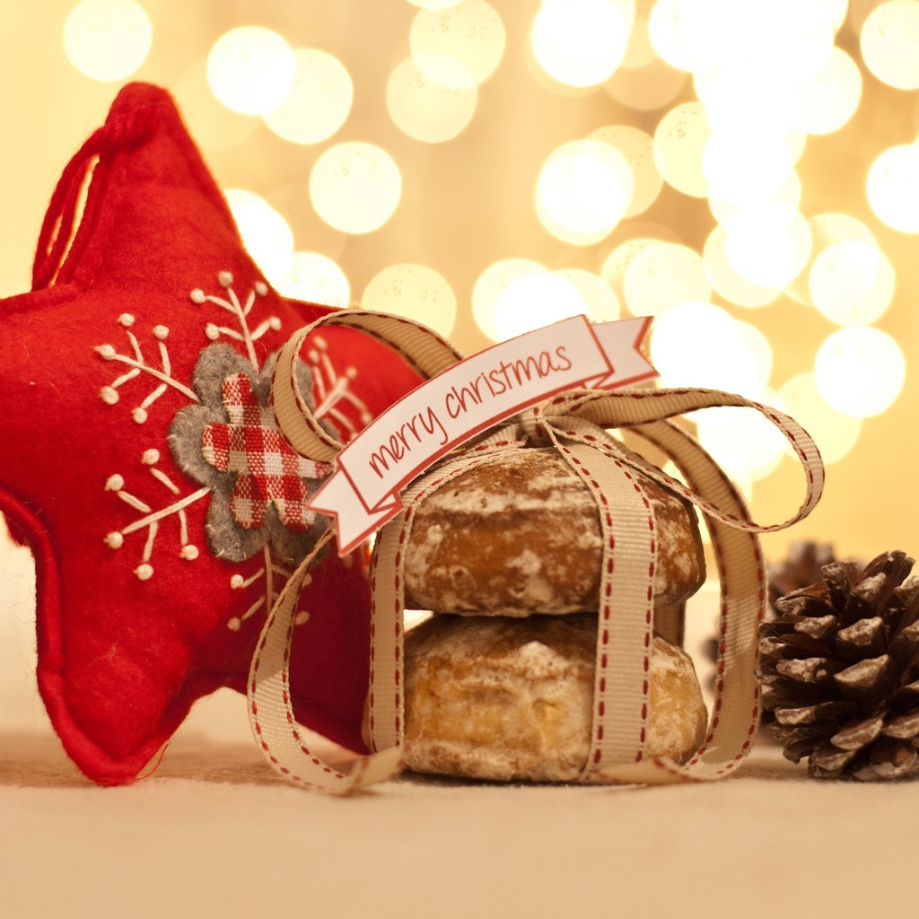 Обои новый год, звезда, шишка, рождество, печенье, new year, star, bump, christmas, cookies разрешение 3840x2400 Загрузить