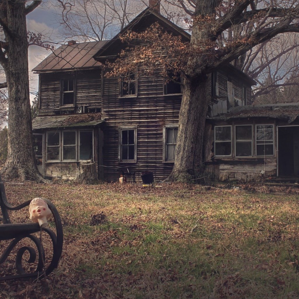 Обои деревья, развалины, дом, старый, ферма, кресло-качалка, trees, the ruins, house, old, farm, rocking chair разрешение 1920x1200 Загрузить