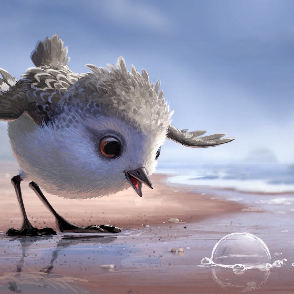 Обои мультфильм, клюв, перья, птичка, пиксар, дисней, cartoon, beak, feathers, bird, pixar, disney разрешение 2880x1800 Загрузить