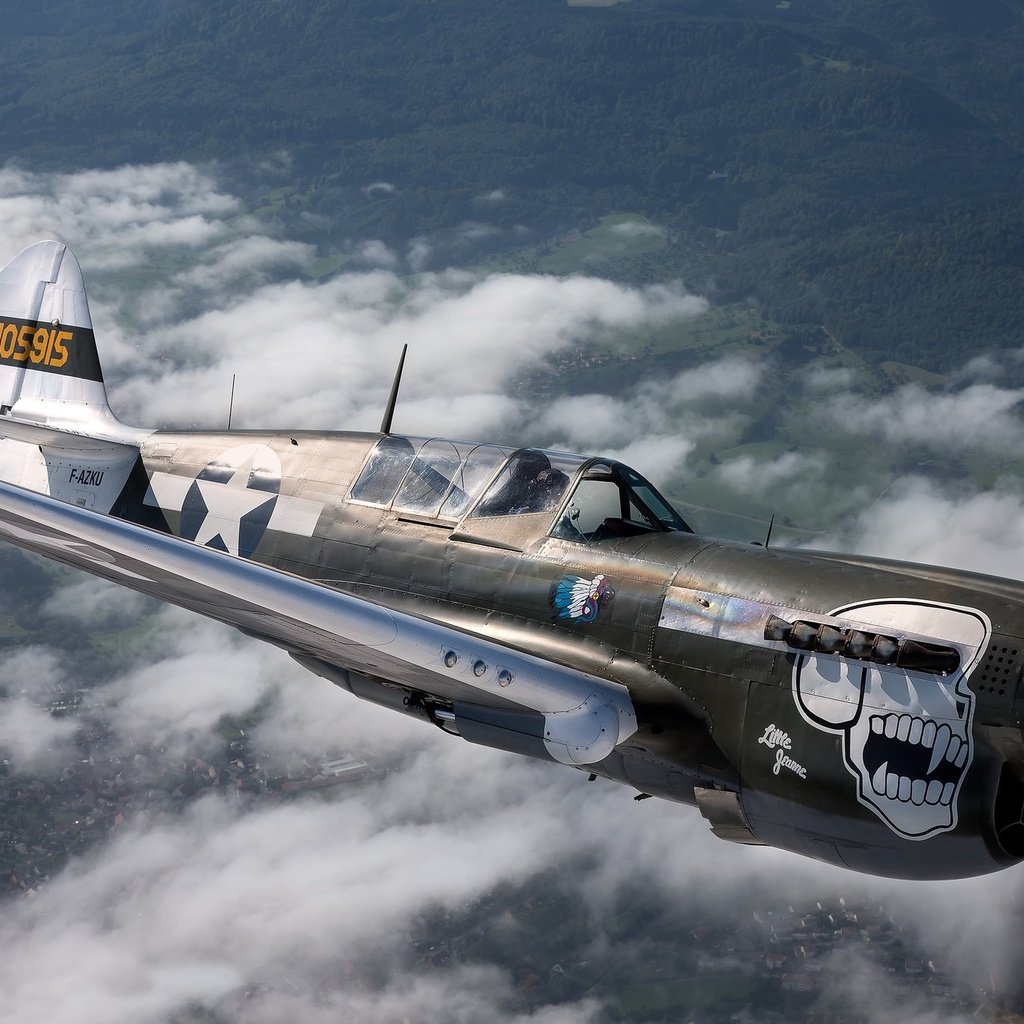 Обои самолет, череп, летит, curtiss p-40, the plane, skull, flies разрешение 2048x1334 Загрузить