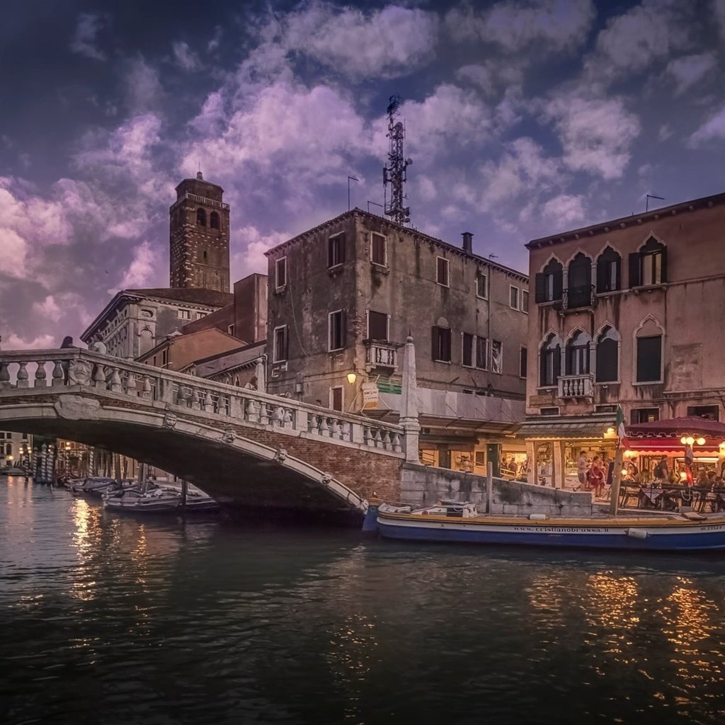 Обои река, город, венеция, лодка, италия, river, the city, venice, boat, italy разрешение 1920x1080 Загрузить