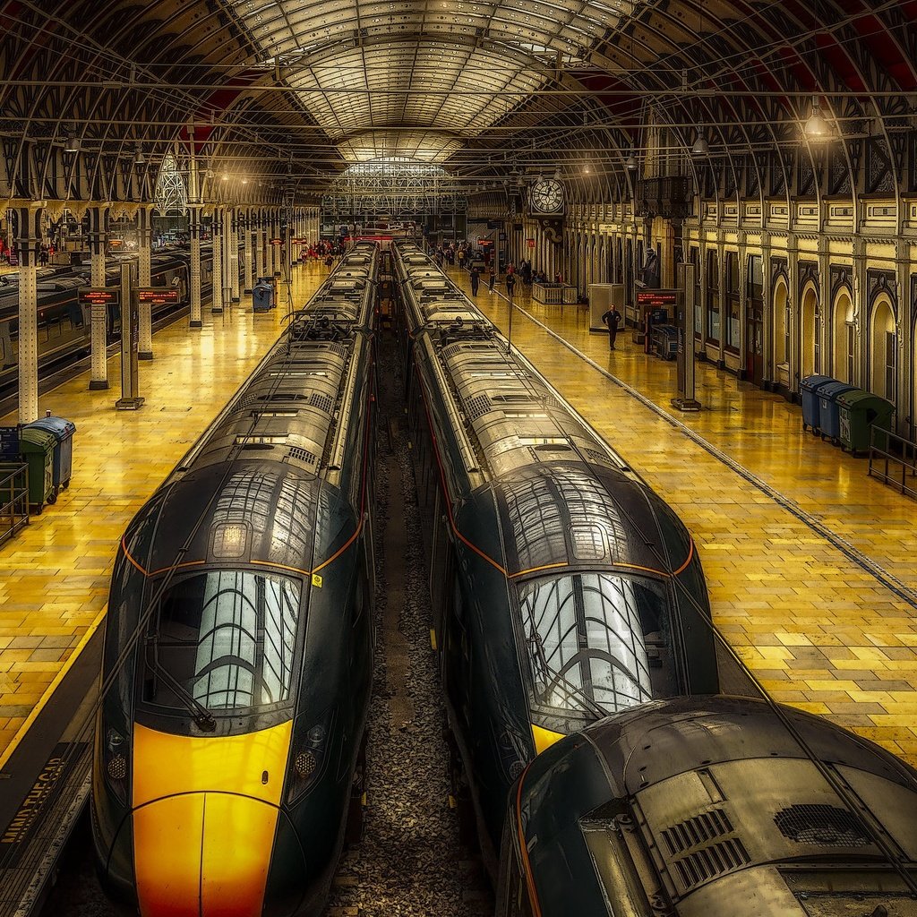 Обои лондон, поезда, зал, англия, paddington station, вокзал паддингтон, london, trains, hall, england разрешение 2048x1348 Загрузить