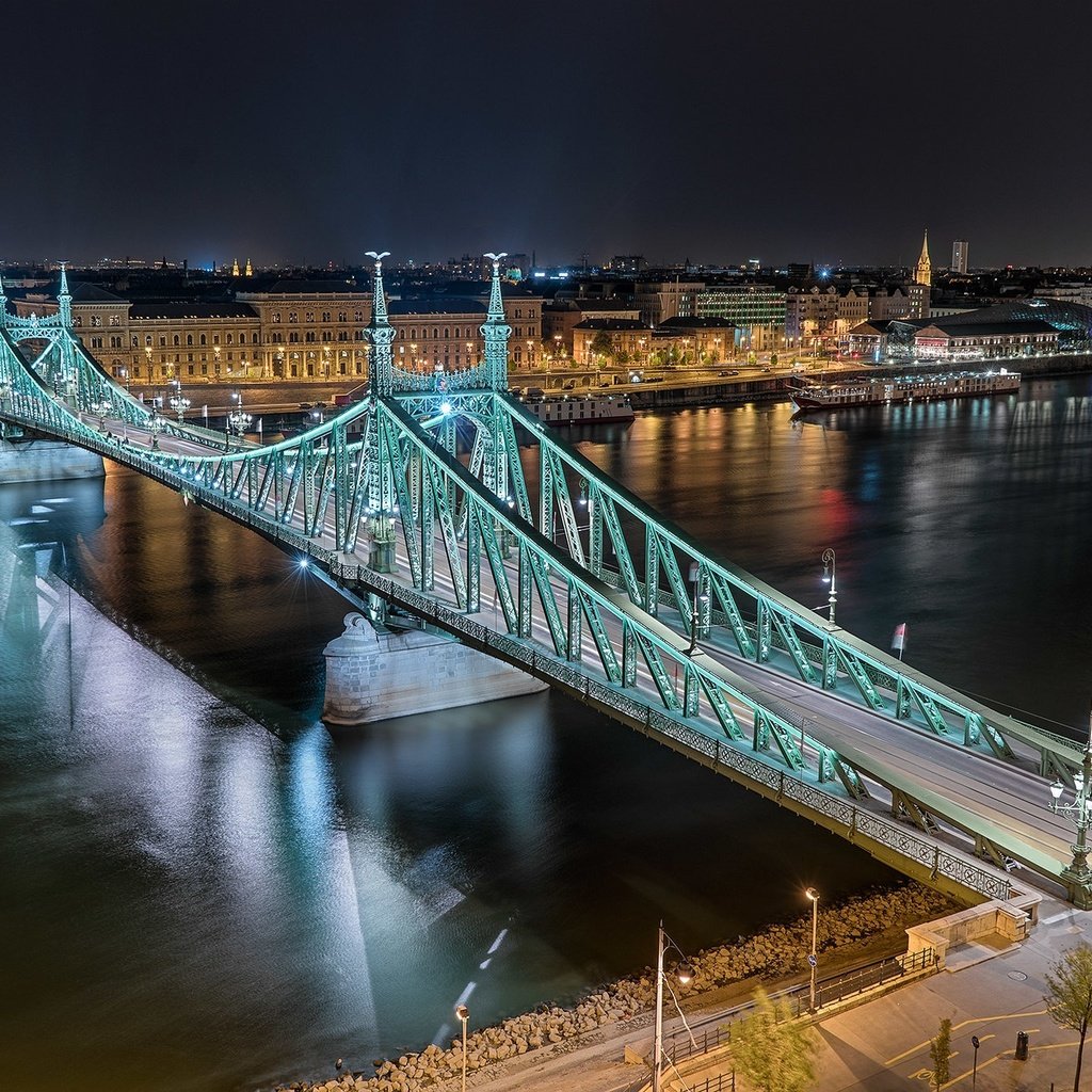 Обои ночь, фото, будапешт, мост свободы, night, photo, budapest, liberty bridge разрешение 2048x1365 Загрузить