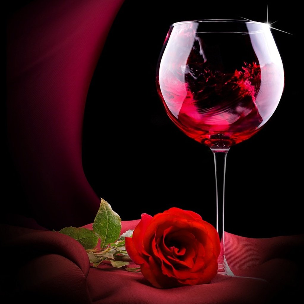 Обои роза, красный, бокал, rose, red, glass разрешение 1920x1728 Загрузить