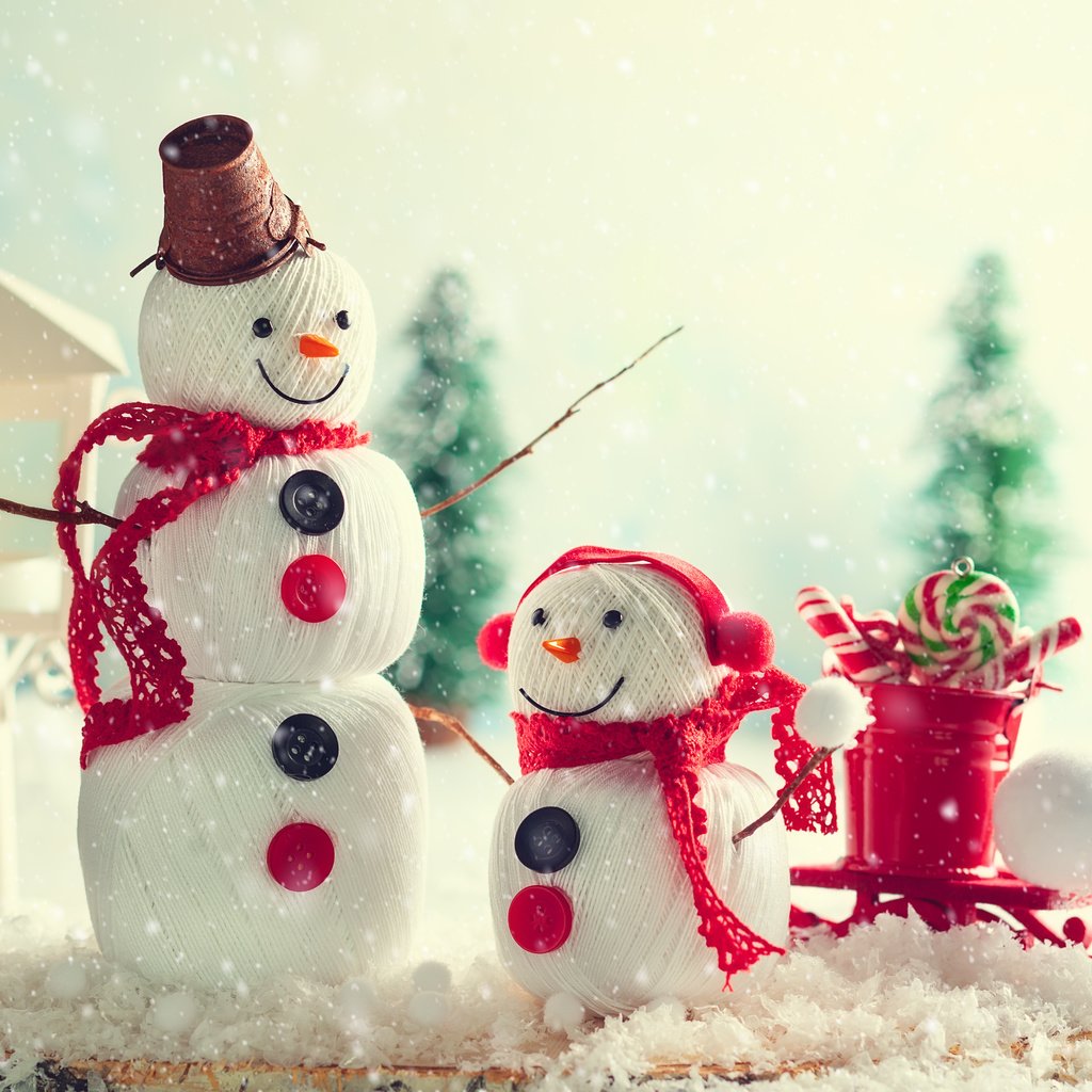 Обои снег, композиция, новый год, декор, конфеты, праздник, рождество, снеговики, санки, фигурка, snow, composition, new year, decor, candy, holiday, christmas, snowmen, sled, figure разрешение 5264x3657 Загрузить