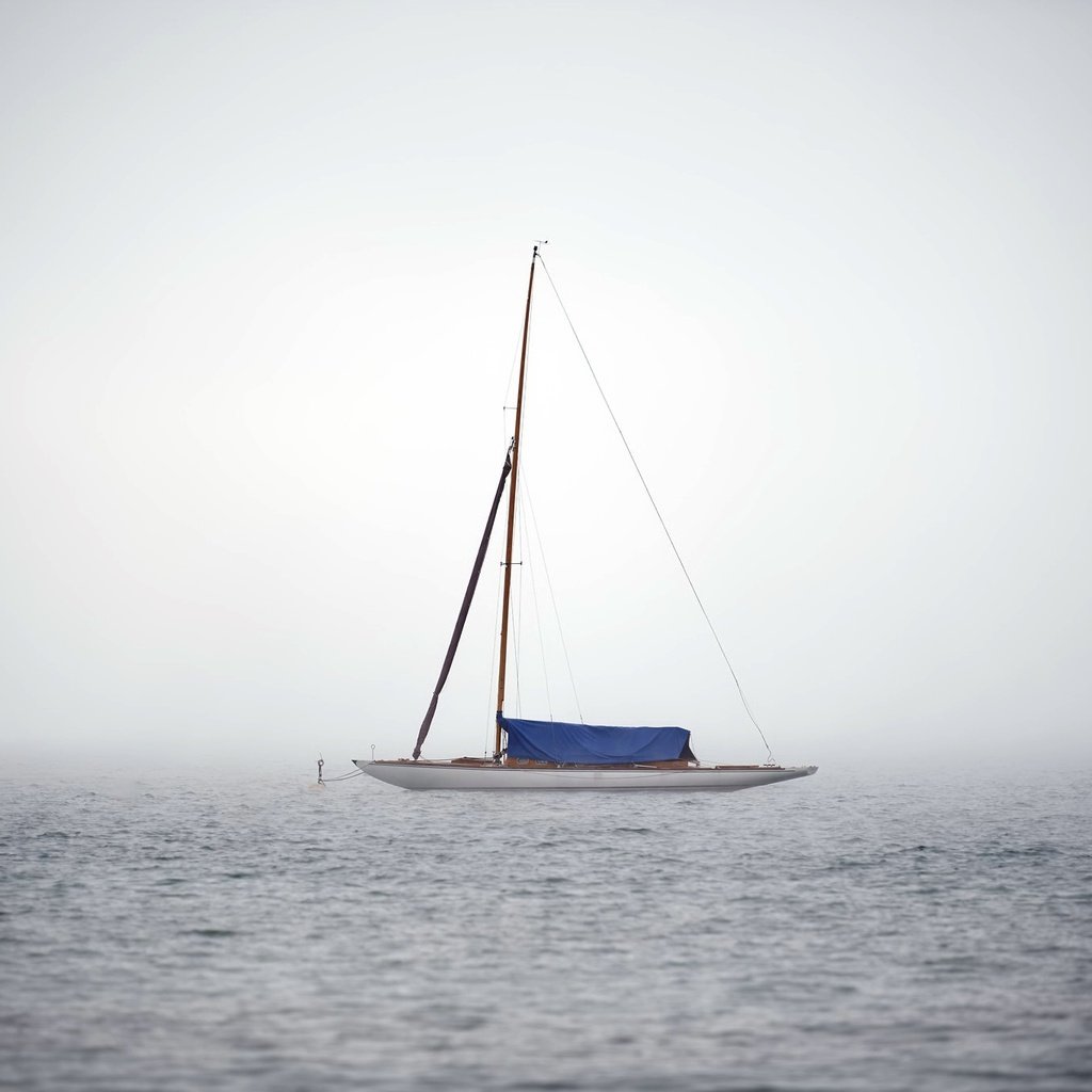 Обои природа, море, туман, яхта, nature, sea, fog, yacht разрешение 2047x1365 Загрузить