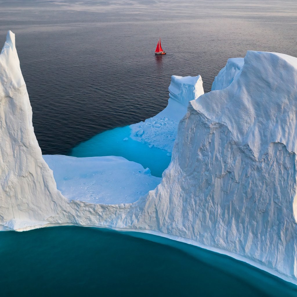 Обои парусник, айсберг, гренландия, gerald macua, sailboat, iceberg, greenland разрешение 2112x1188 Загрузить