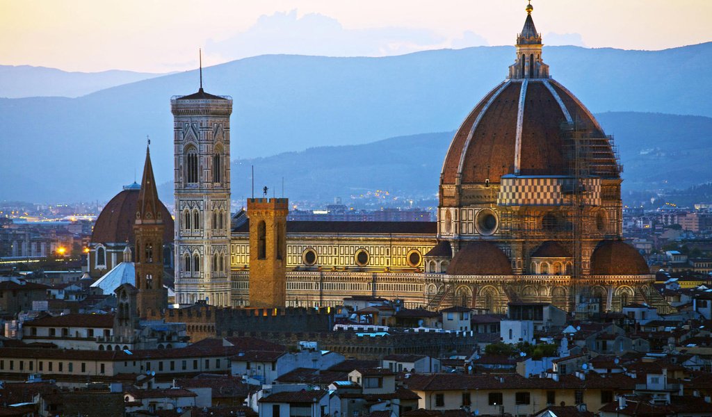 Обои собор, дома, италия, флоренция, санта мария дель фьоре, cathedral, home, italy, florence, santa maria del fiore разрешение 1920x1200 Загрузить