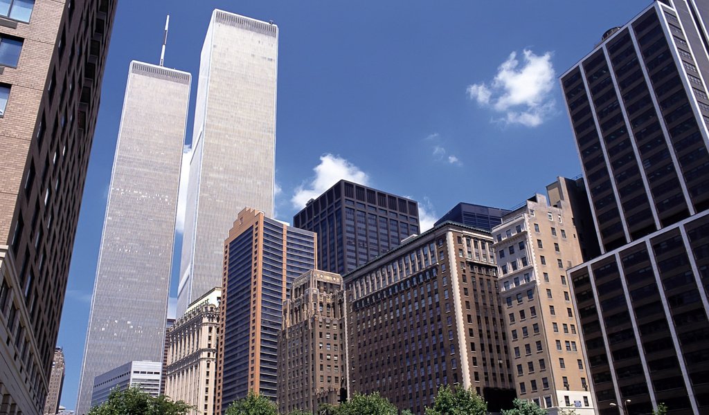 Обои город, небоскребы, нью-йорк, здания, высотки, new-york, the city, skyscrapers, new york, building разрешение 1920x1200 Загрузить