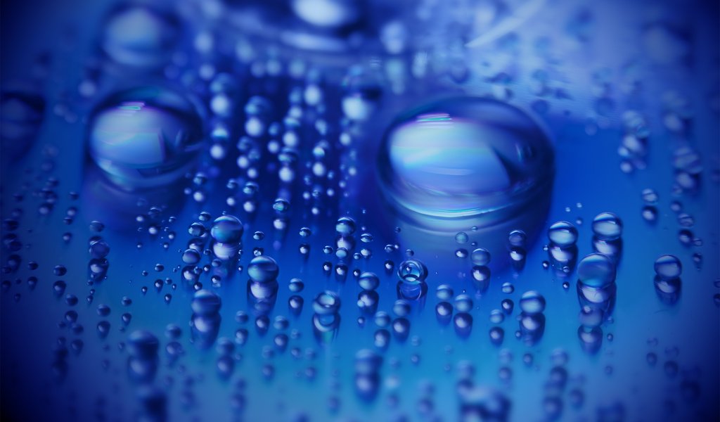 Обои вода, синий, капли, water, blue, drops разрешение 2560x1600 Загрузить