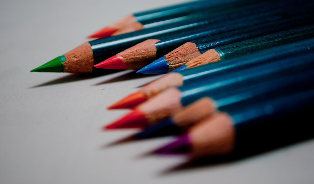 Обои макро, цвет, карандаши, цветные, рисование, macro, color, pencils, colored, drawing разрешение 2843x1888 Загрузить