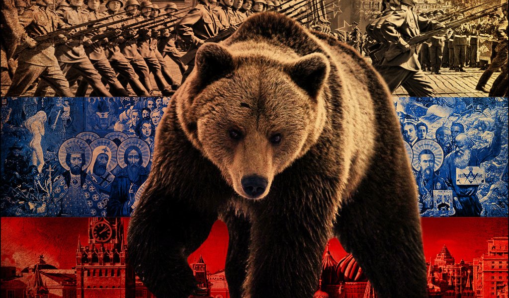 Обои медведь, россия, флаг, политика, bear, russia, flag, policy разрешение 1920x1280 Загрузить