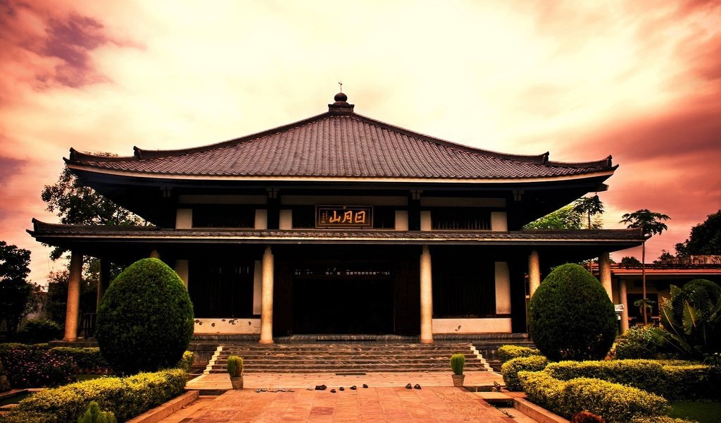 Обои храм, япония, temple, japan разрешение 1920x1200 Загрузить