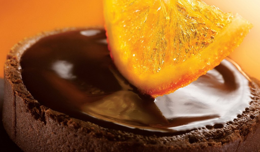 Обои апельсин, шоколад, orange, chocolate разрешение 1920x1200 Загрузить