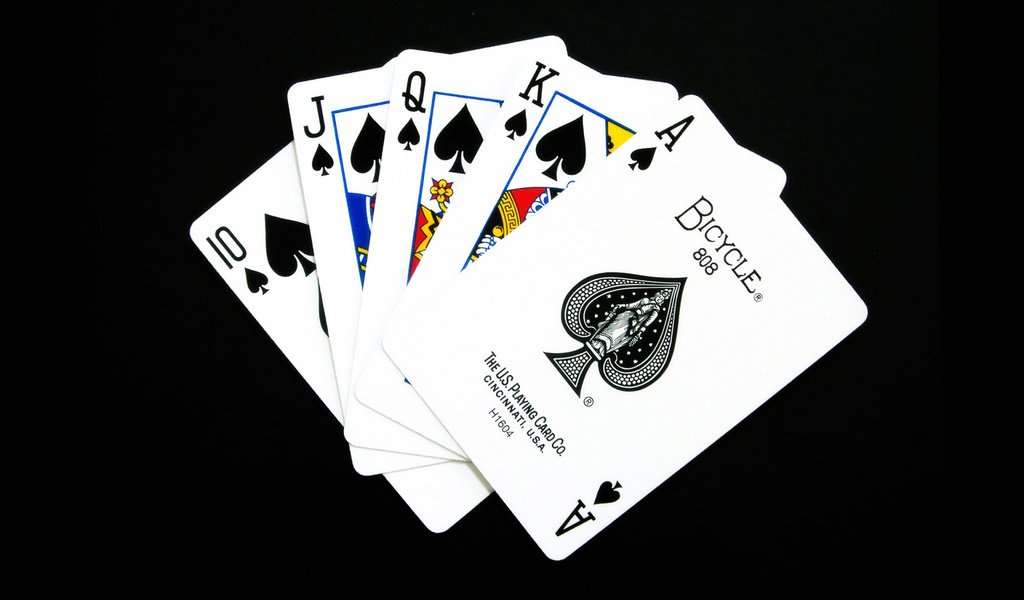 Обои покер, карты, масть, флеш-рояль, poker, card, the suit, a royal flush разрешение 1920x1200 Загрузить