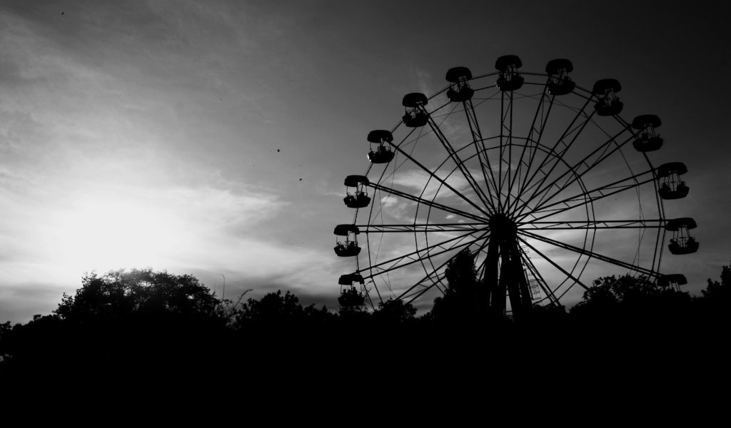 Обои колесо обозрения, чб, керчь, ferris wheel, bw, kerch разрешение 3888x2592 Загрузить