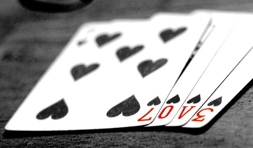 Обои карты, любовь, чб, card, love, bw разрешение 1920x1200 Загрузить