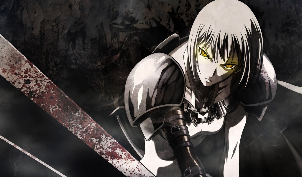 Обои воин, меч, аниме, claymore, warrior, sword, anime разрешение 1920x1200 Загрузить