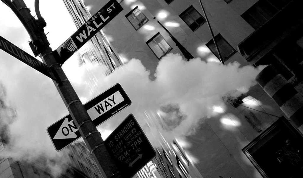 Обои обои, картинка, фото, снимок, фон, манхеттен, города, уо__лл-стрит, город, уолл-стрит, чёрно-белое, нью - йорк, улица, нью-йорк, wallpaper, picture, photo, the, background, manhattan, city, uo__ll street, the city, wall street, black and white, street, new york разрешение 1920x1200 Загрузить