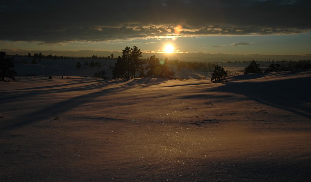 Обои солнце, снег, зима, фото, пейзажи, the sun, snow, winter, photo, landscapes разрешение 1920x1200 Загрузить