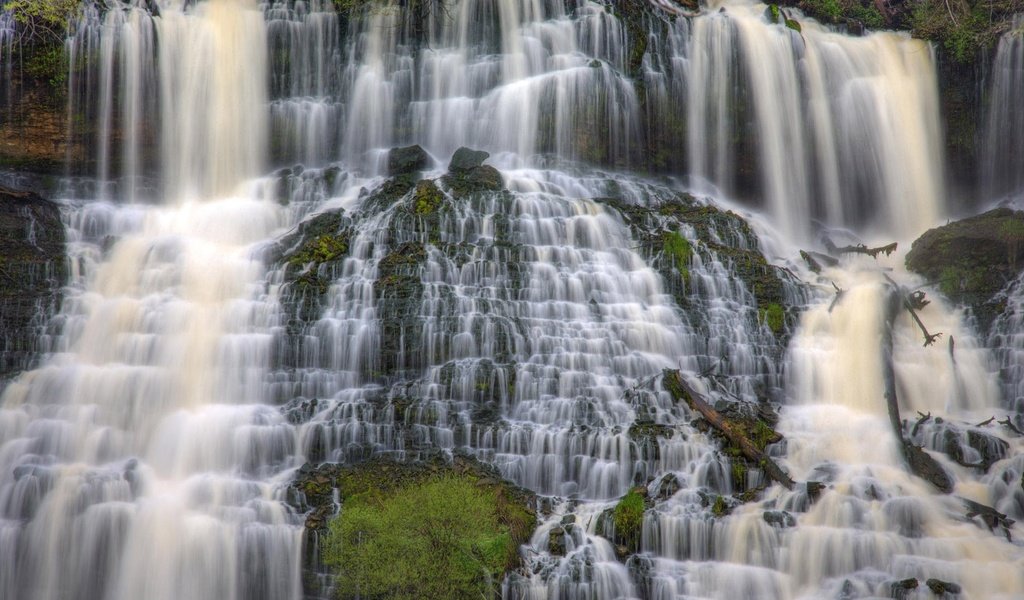 Обои вода, природа, скала, водопад, water, nature, rock, waterfall разрешение 1920x1080 Загрузить