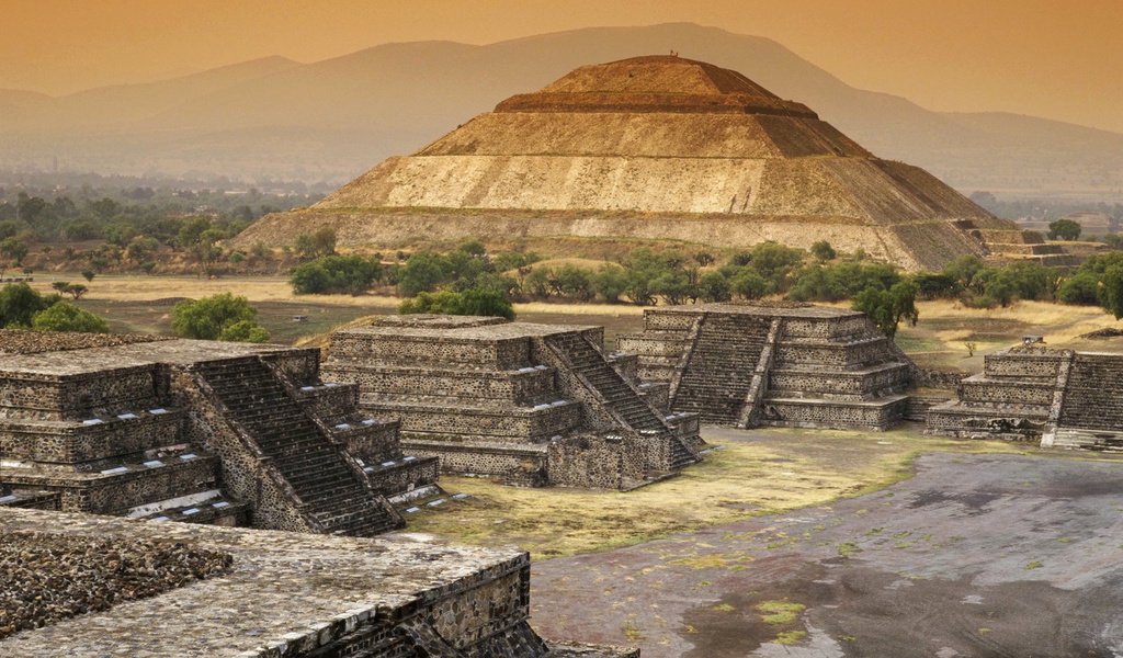 Обои пирамида, мексика, цивилизация майя, пирамида солнца, теотиуакан, pyramid, mexico разрешение 1920x1080 Загрузить