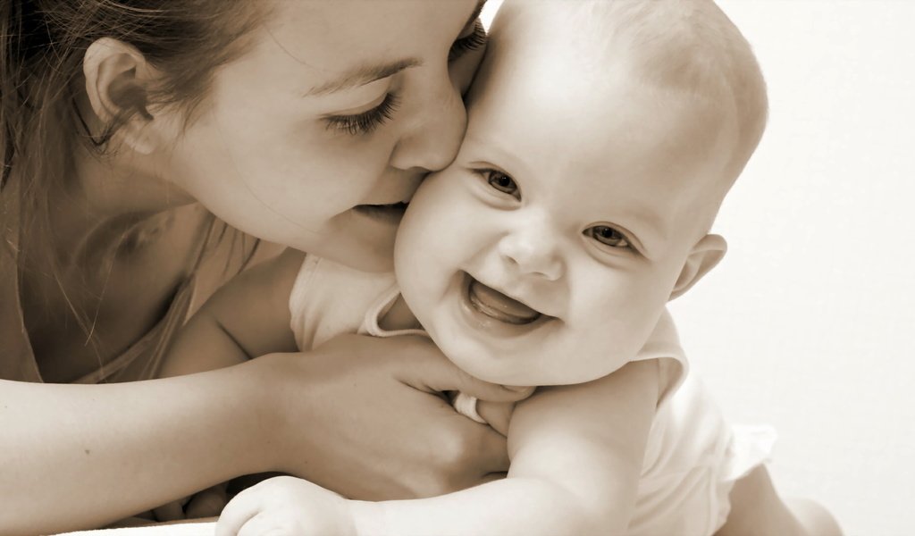 Обои радость, любовь, счастье, мама, малыш, младенец, новорожденный, joy, love, happiness, mom, baby, newborn разрешение 1920x1080 Загрузить