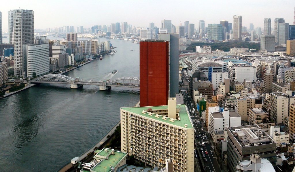 Обои мост, япония, токио, bridge, japan, tokyo разрешение 4143x2103 Загрузить