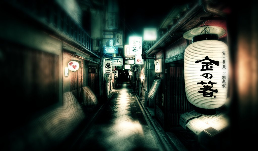 Обои япония, улица, фонарь, japan, street, lantern разрешение 1920x1080 Загрузить