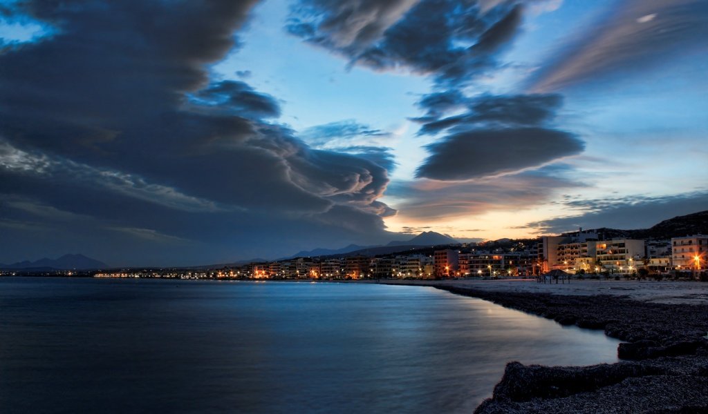 Обои вечер, закат, море, побережье, the evening, sunset, sea, coast разрешение 3483x2323 Загрузить